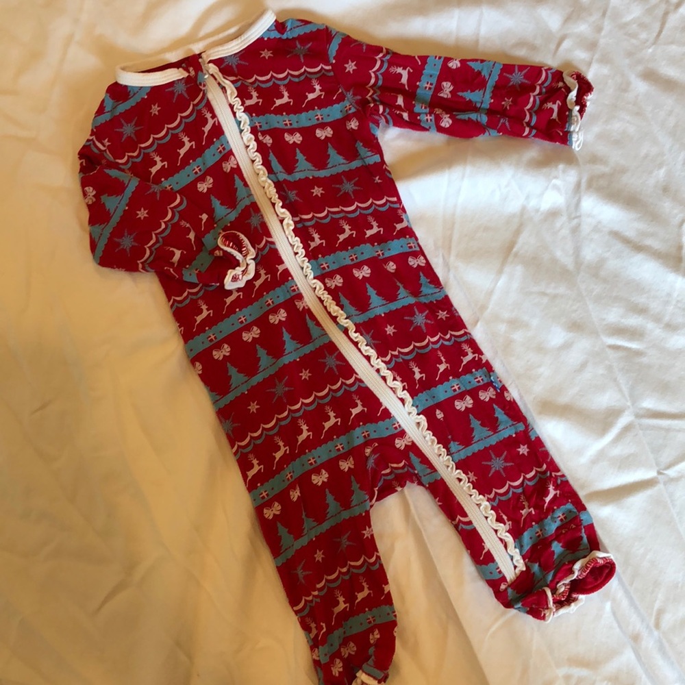 Kickee Pants Christmas coveralls